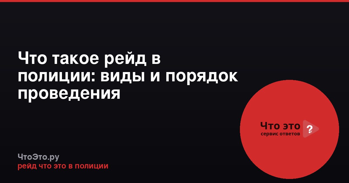 Что такое рейд в полиции: виды и порядок проведения