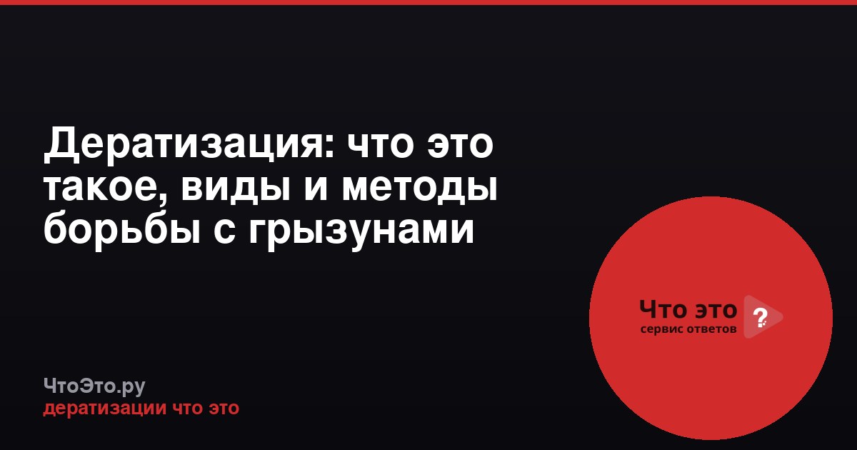 Дератизация: что это такое, виды и методы борьбы с грызунами