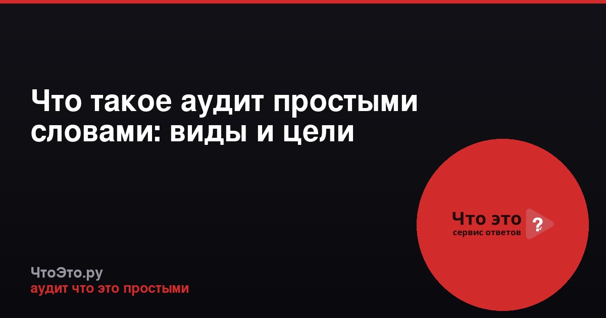 Что такое аудит простыми словами: виды и цели