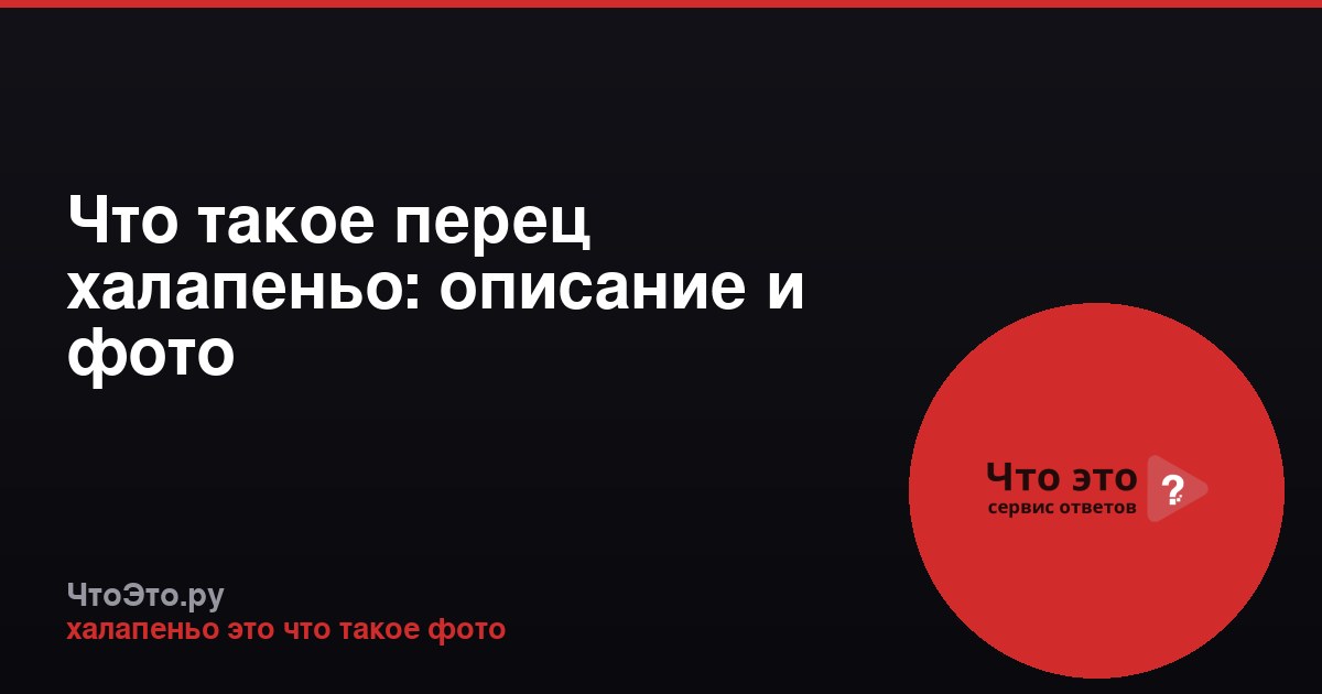 Что такое перец халапеньо: описание и фото