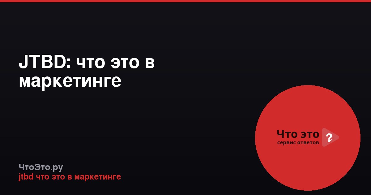 JTBD: что это в маркетинге
