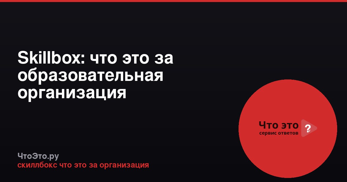 Skillbox: что это за образовательная организация