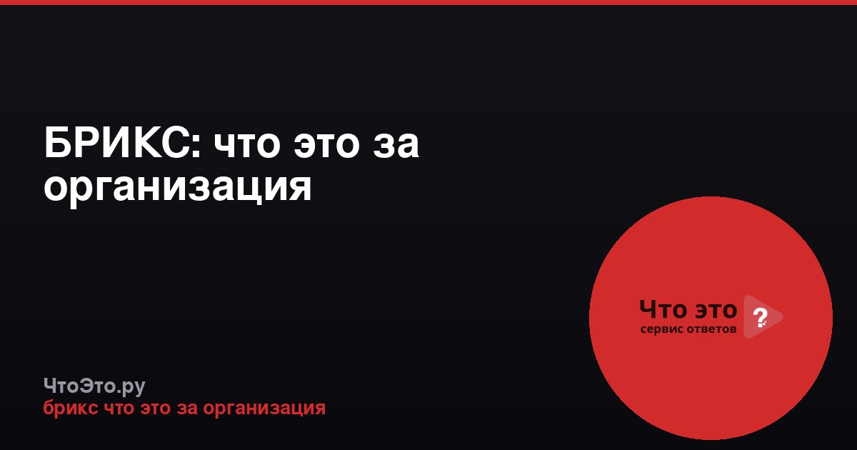 БРИКС: что это за организация