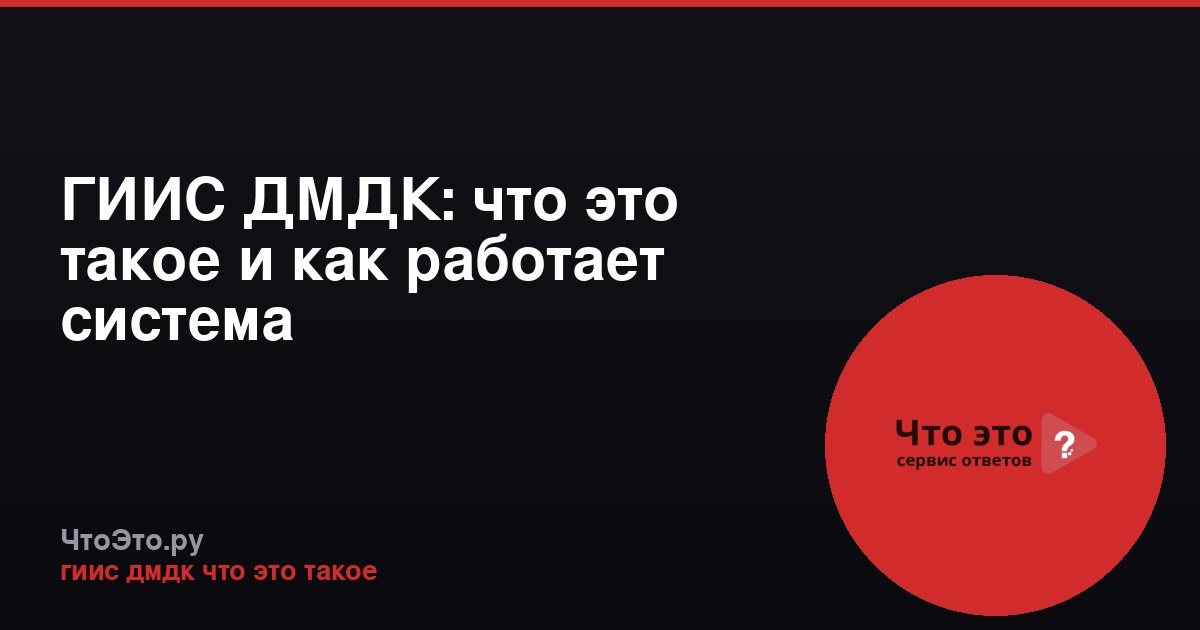 ГИИС ДМДК: что это такое и как работает система