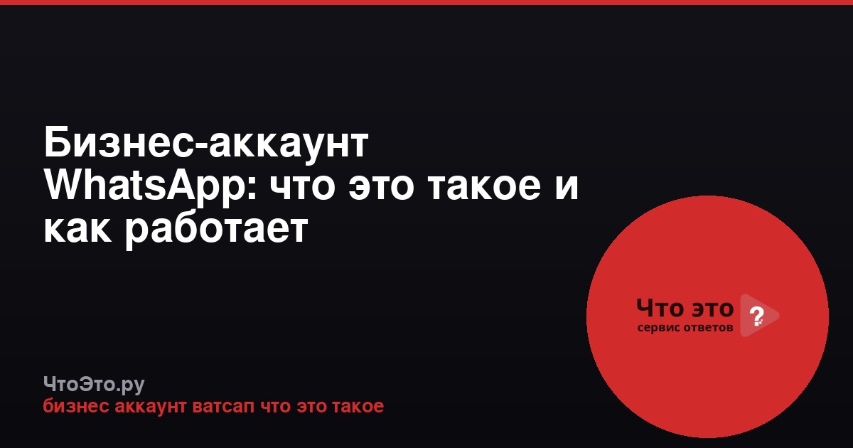 Бизнес-аккаунт WhatsApp: что это такое и как работает