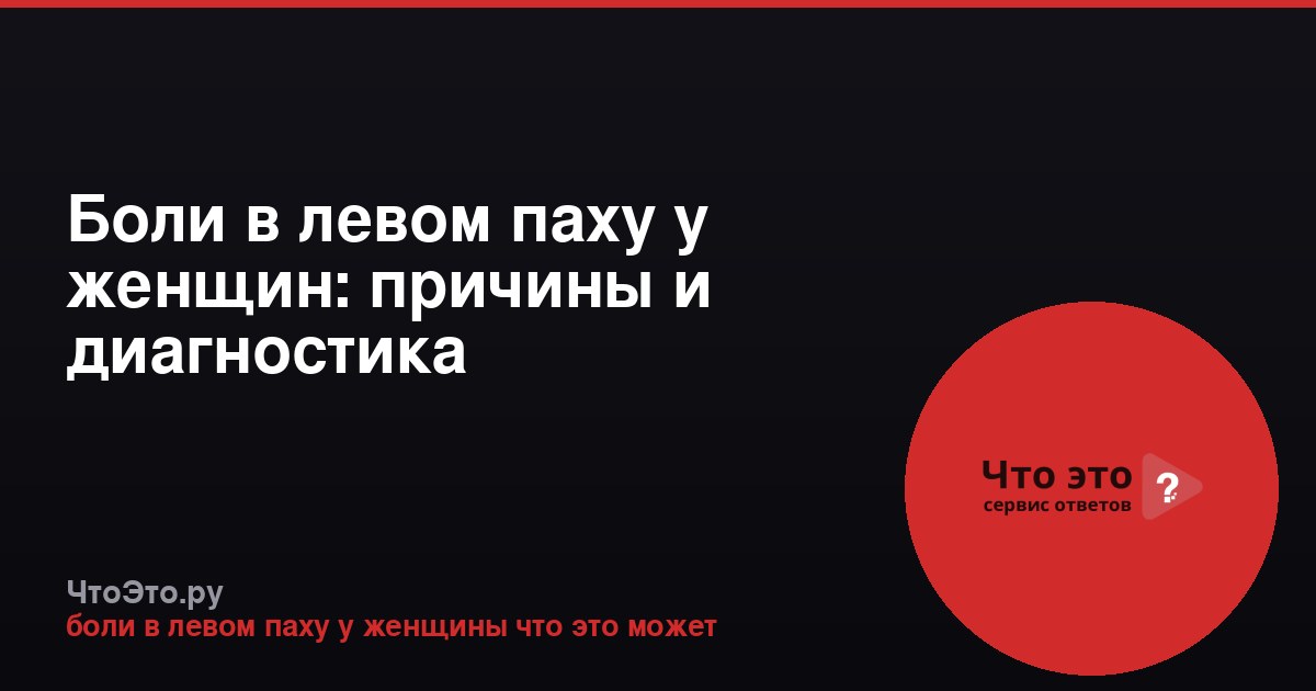Боли в левом паху у женщин: причины и диагностика